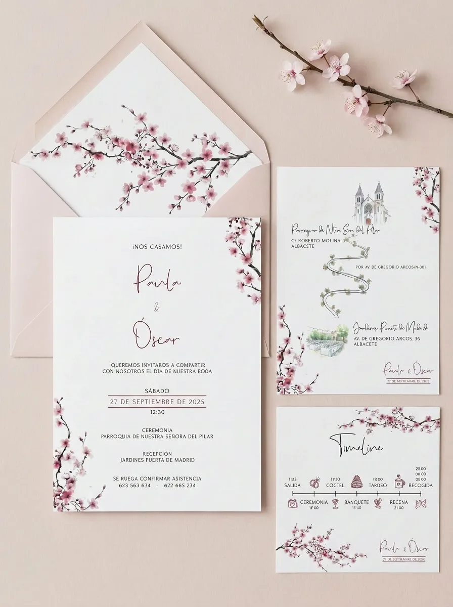 Invitación de la colección Sakura